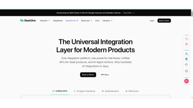 StackOne | The Universal Integration Layer for Modern Products