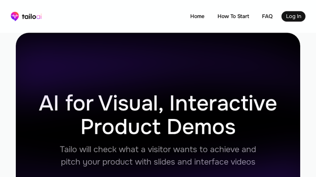 Tailo - Personalised demos that turn visitors into clients