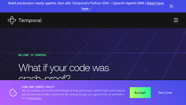 Durable Execution Solutions | Temporal