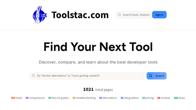 Toolstac - Find tools. Build amazing.