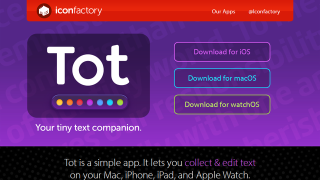 Tot • Your tiny text companion