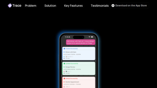 Trace: Conversational AI Calendar