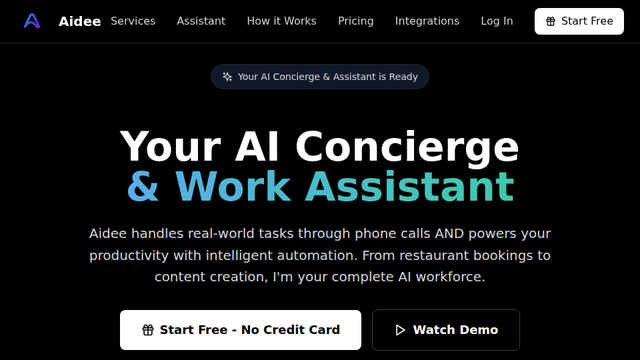 Aidee - Your AI Concierge Service