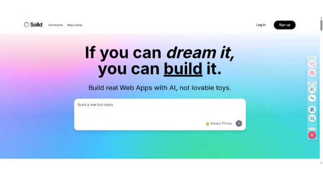 Build Apps with AI in minutes | Solid