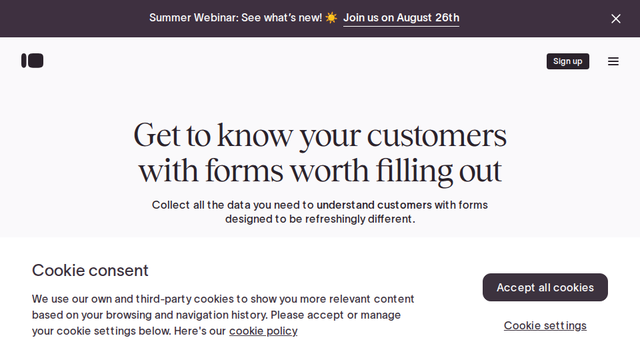 Typeform: People-Friendly Forms and Surveys