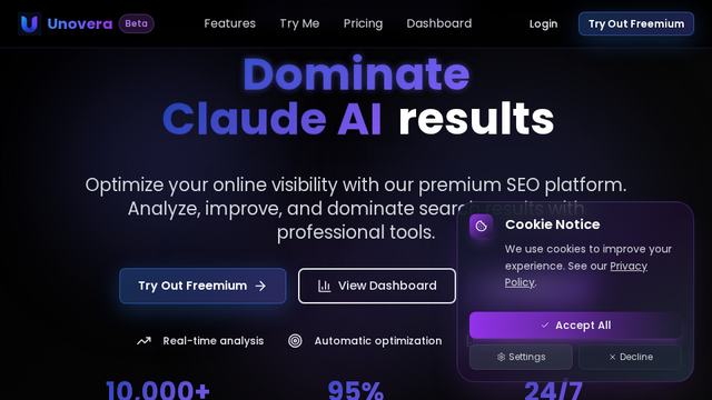Unovera - Advanced SEO Optimization Platform