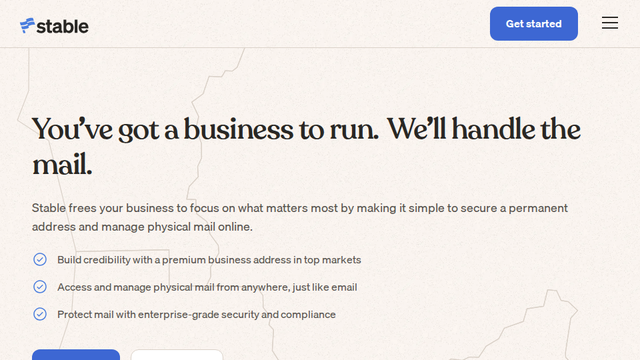 A virtual address & mailbox for business | Stable