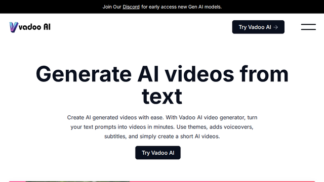Vadoo AI - All in one AI video platform