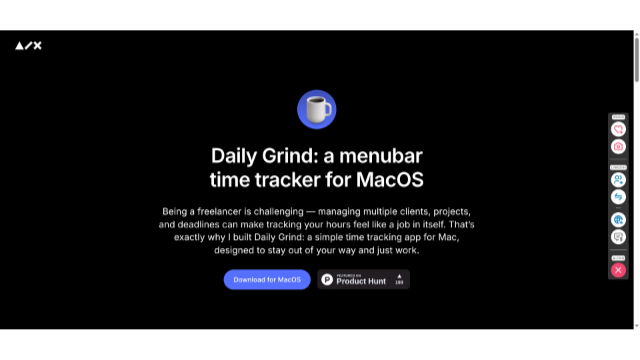 Daily Grind – Simple Time Tracker for Mac Freelancers