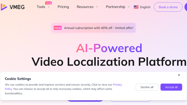 VMEG | AI-Powered Video Localization Platform