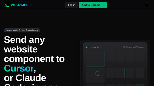 Web to MCP - Send Website Components Directly to AI Coding Assistants